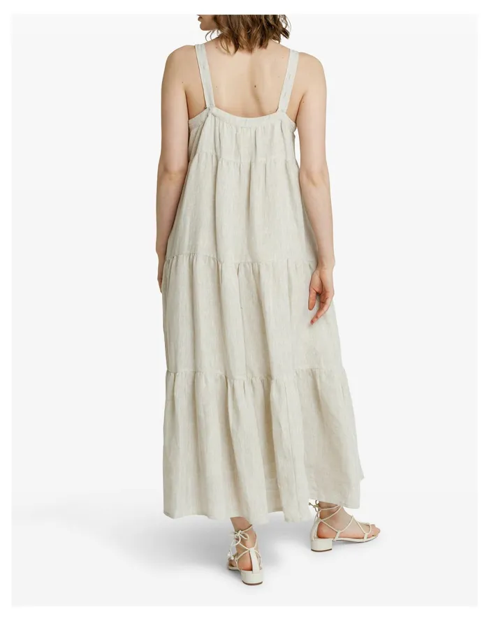 Women LAUDE The Label Strappy Tiered Maxi Natural Madewell Dresses Women LAUDE The Label Strappy Tiered Maxi Natural Madewell Dresses