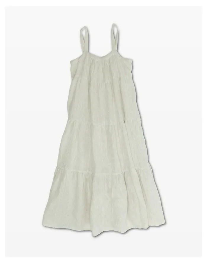 Women LAUDE The Label Strappy Tiered Maxi Natural Madewell Dresses Women LAUDE The Label Strappy Tiered Maxi Natural Madewell Dresses