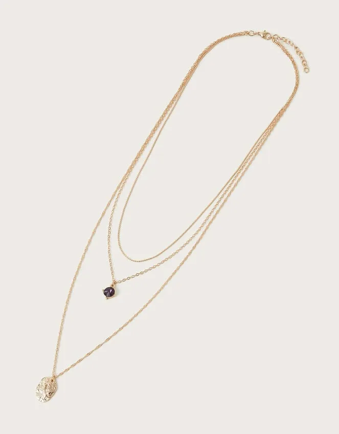 Women Layered Pendant Necklace Monsoon Jewellery and Hair