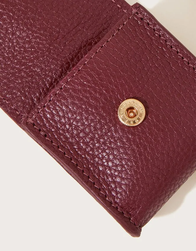 Women Leather Ear Pod Case Red Monsoon Bags and Purses