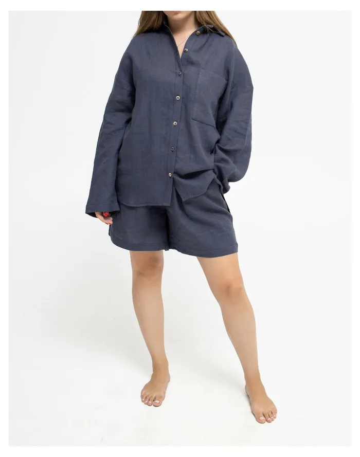 Women LERA Everyday Short Set Dark Purple Madewell Pajamas