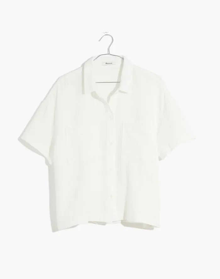 Women Lightspun Beachside Shirt Lighthouse Madewell Tops and Shirts Women Lightspun Beachside Shirt Lighthouse Madewell Tops and Shirts