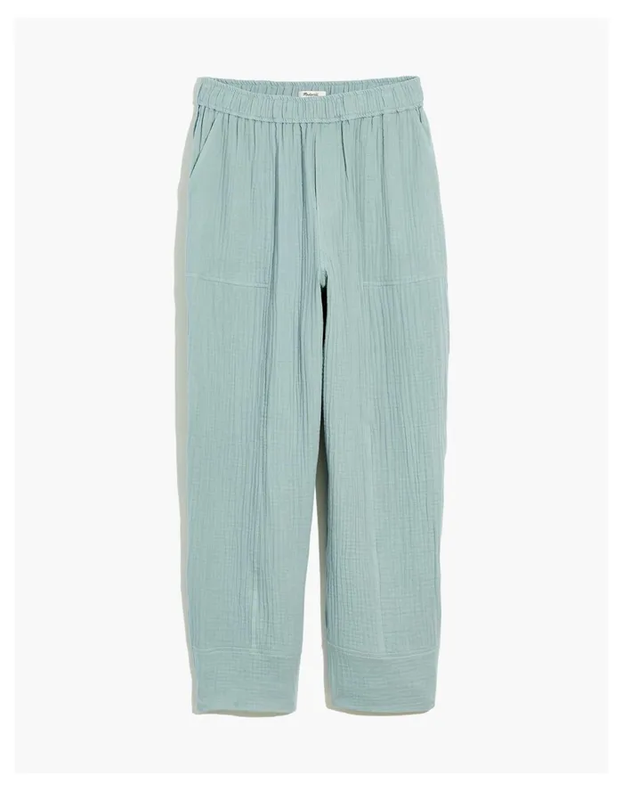 Women Lightspun Pull On Balloon Pants Blue Horizon Madewell Pants Women Lightspun Pull On Balloon Pants Blue Horizon Madewell Pants
