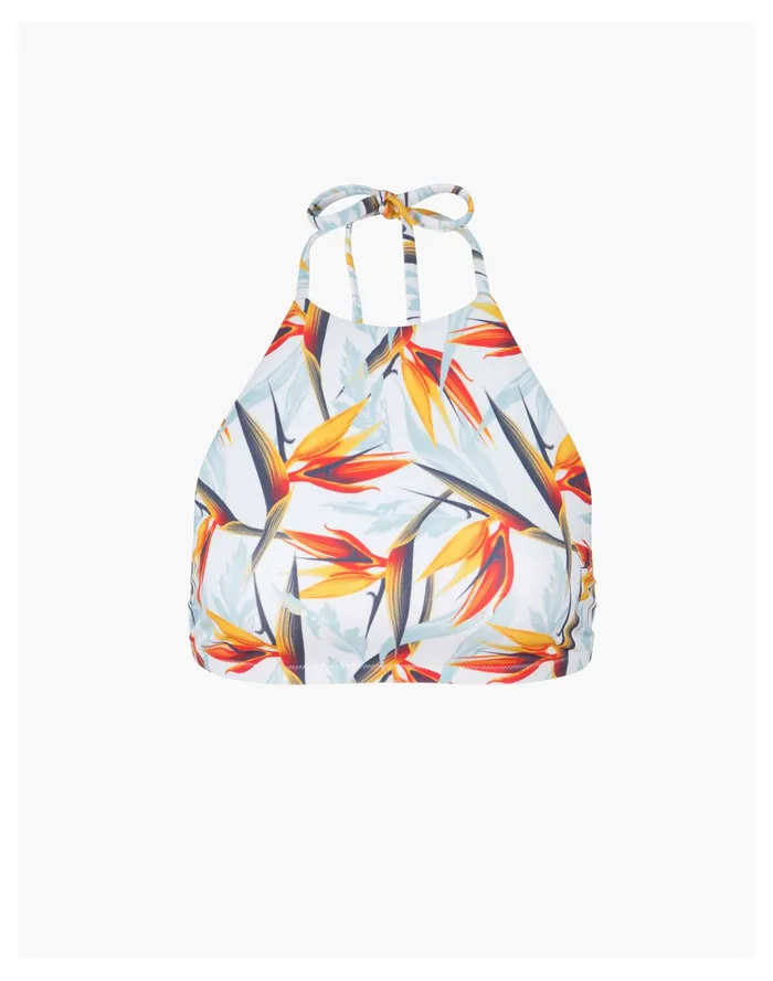 Women LIVELY High Neck Halter Bikini Top In Day Break Print Patterned Quilt Madewell Swim Women LIVELY High Neck Halter Bikini Top In Day Break Print Patterned Quilt Madewell Swim