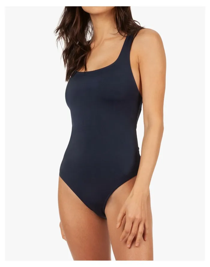 Women LIVELY The Cross Back One Piece Navy Madewell Swim