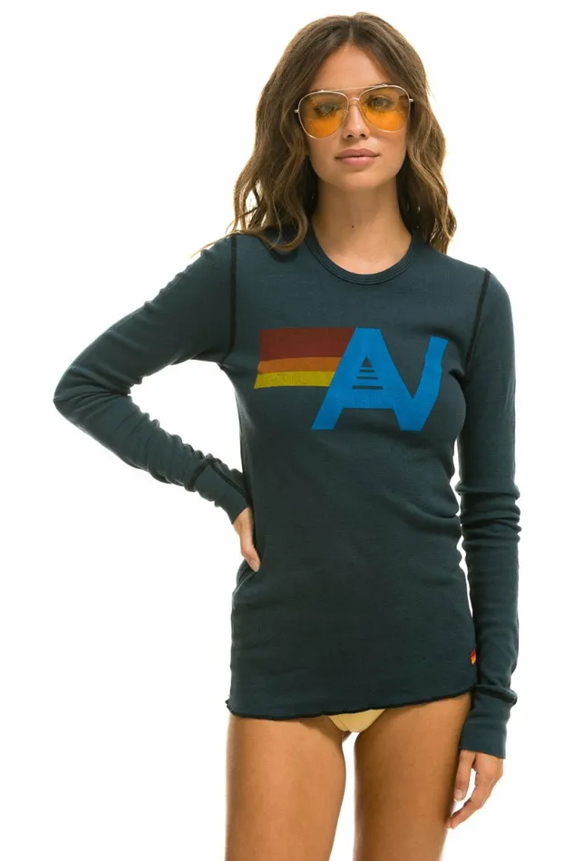 Women LOGO THERMAL 8211 CHARCOAL Aviator Nation UnisexTees Women LOGO THERMAL 8211 CHARCOAL Aviator Nation UnisexTees