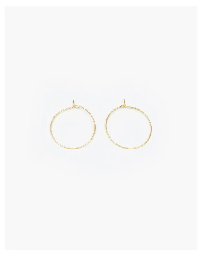 Women Mahnal Filament Hoop Earrings Major Brass Madewell Earrings
