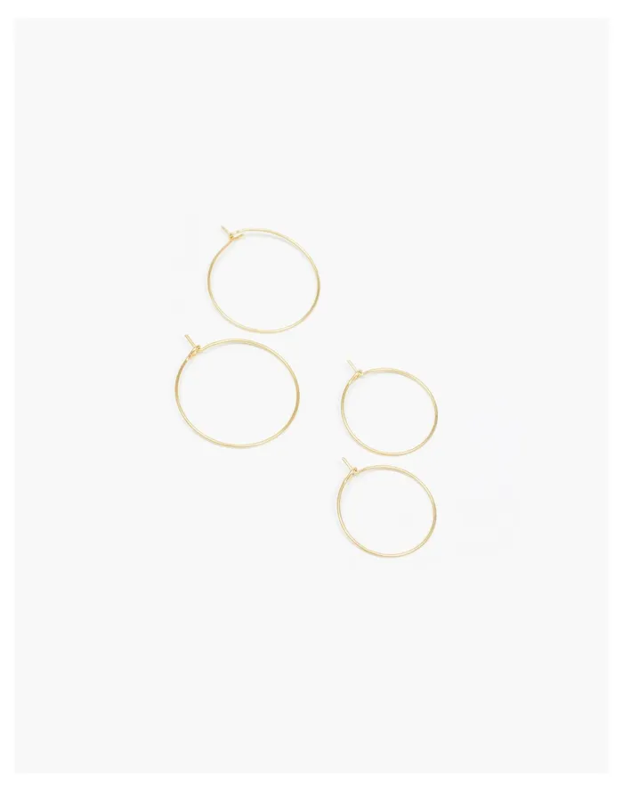 Women Mahnal Filament Hoop Earrings Major Brass Madewell Earrings Women Mahnal Filament Hoop Earrings Major Brass Madewell Earrings