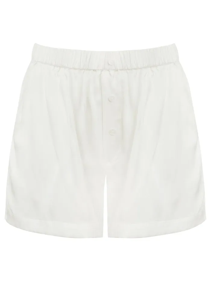 Women Maison Essentiele 8211 Boxer Short In Off White The UNDONE Shorts