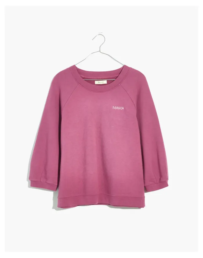 Women Mama Resourced Cotton Cloudberry Sweatshirt Mama Emb Madewell Tees Women Mama Resourced Cotton Cloudberry Sweatshirt Mama Emb Madewell Tees