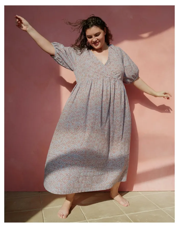 Women Marianna Puff Sleeve Midi Dress In Dream On Daisies Pale Dawn Madewell Dresses Women Marianna Puff Sleeve Midi Dress In Dream On Daisies Pale Dawn Madewell Dresses