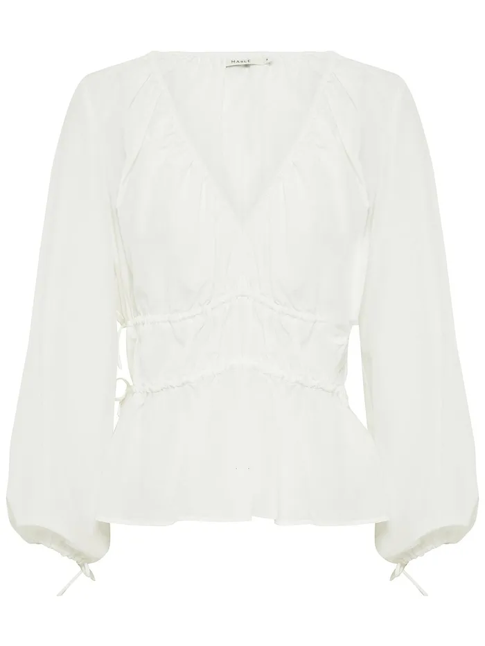 Women Marle 8211 Derya Top In Ivory The UNDONE Tops