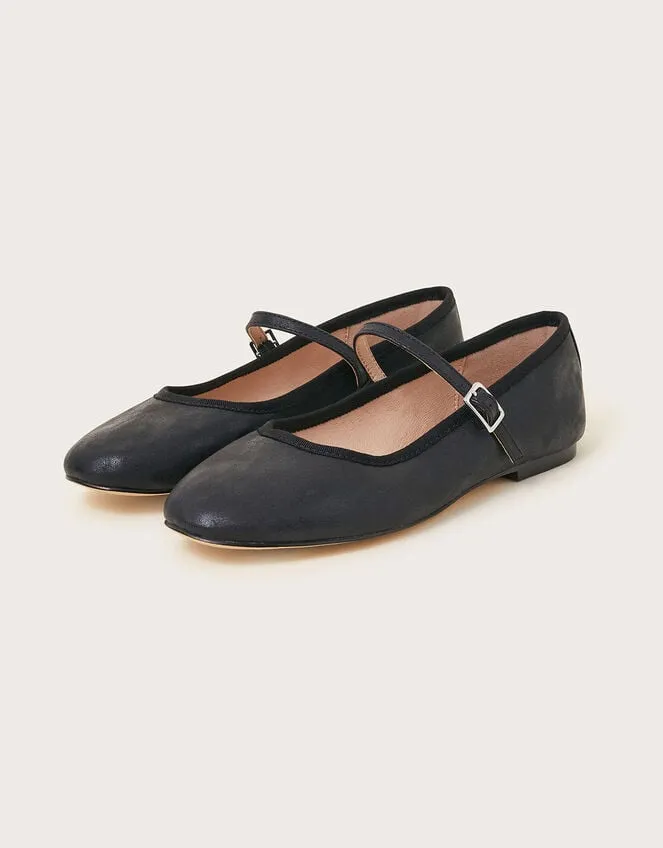 Women Mary Jane Flats Black Monsoon Sandals