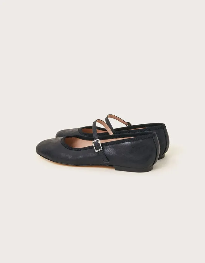 Women Mary Jane Flats Black Monsoon Sandals