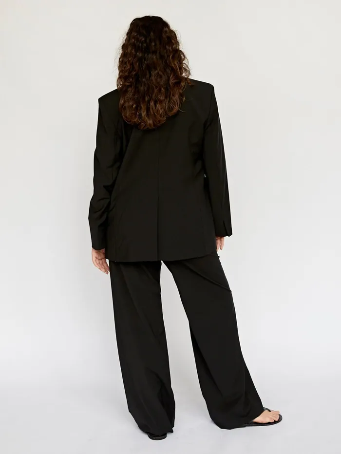 Women Matteau 8211 Black Relaxed Tailored Blazer The UNDONE Maternity