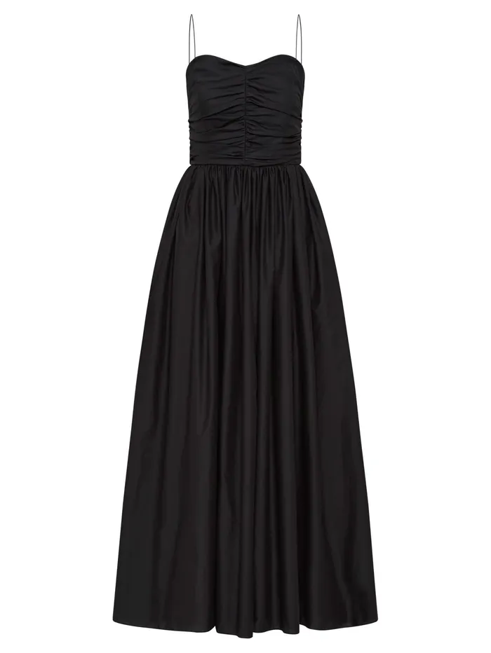 Women Matteau 8211 Gathered Bodice Dress In Black The UNDONE Dresses