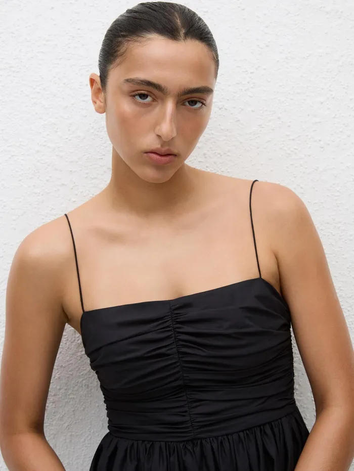 Women Matteau 8211 Gathered Bodice Dress In Black The UNDONE Dresses