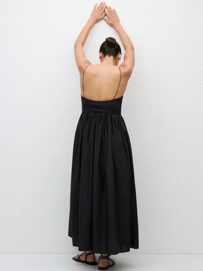Women Matteau 8211 Gathered Bodice Dress In Black The UNDONE Dresses