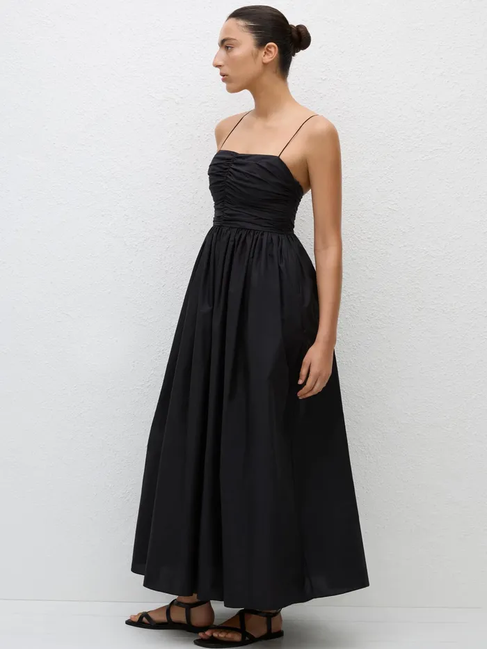 Women Matteau 8211 Gathered Bodice Dress In Black The UNDONE Dresses