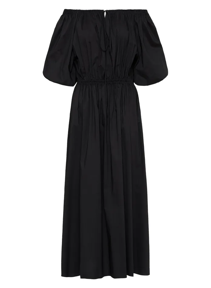 Women Matteau 8211 Off The Shoulder Midi Dress In Black The UNDONE Dresses