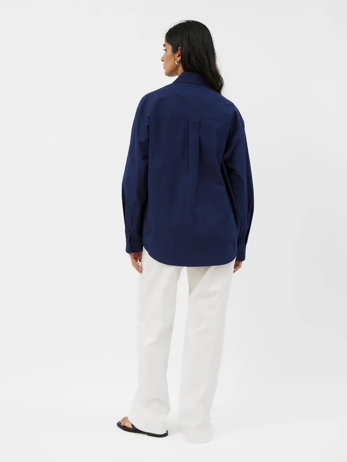 Women Matteau 8211 Relaxed Shirt In Navy The UNDONE Maternity
