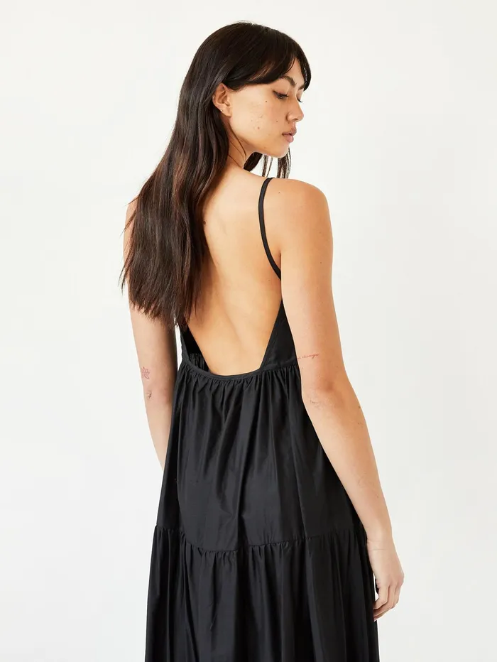 Women Matteau 8211 Tiered Low Back Sundress In Black The UNDONE Dresses