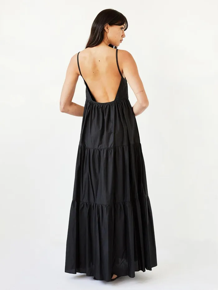 Women Matteau 8211 Tiered Low Back Sundress In Black The UNDONE Dresses