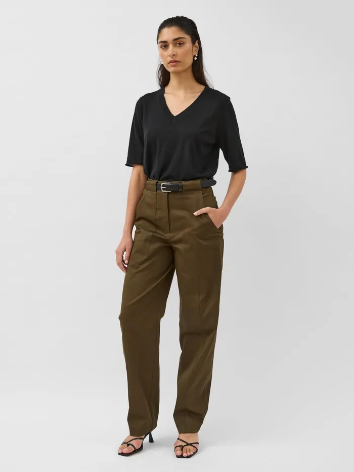 Women Matteau 8211 Utility Trouser In Olive The UNDONE Pants