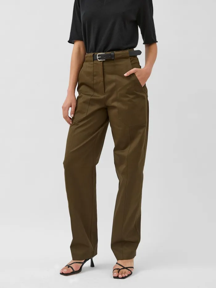 Women Matteau 8211 Utility Trouser In Olive The UNDONE Pants