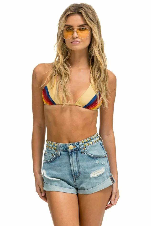 Women MID RISE STUDDED ROCKER BOLT WOMENS JEAN SHORT 8211 SUPER LIGHT Aviator Nation Shorts Women MID RISE STUDDED ROCKER BOLT WOMENS JEAN SHORT 8211 SUPER LIGHT Aviator Nation Shorts