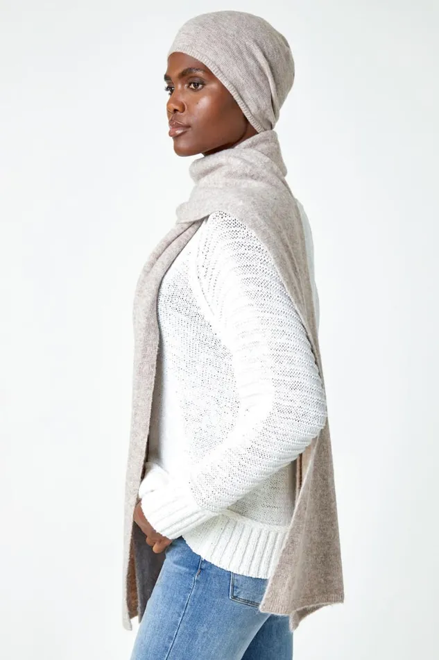 Women Mink Soft Stretch Knit Beanie Roman Hats