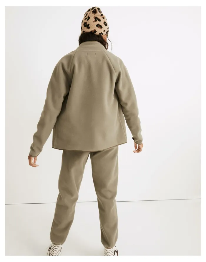 Women MWL Betterfleece Zip Quilted Pocket Jacket Pressed Sage Madewell MWL Athleisure Women MWL Betterfleece Zip Quilted Pocket Jacket Pressed Sage Madewell MWL Athleisure