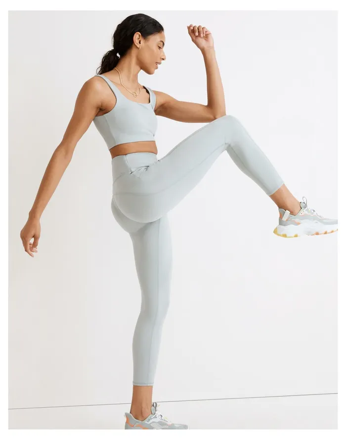 Women MWL Flex High Rise 25034 Leggings Blue Horizon Madewell Activewear Women MWL Flex High Rise 25034 Leggings Blue Horizon Madewell Activewear