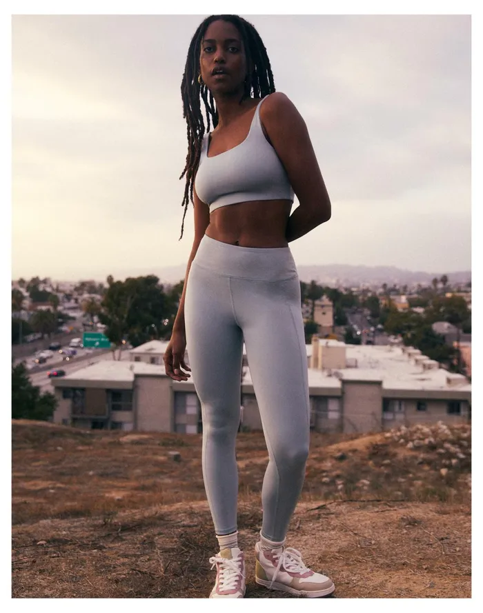 Women MWL Flex High Rise 25034 Leggings Blue Horizon Madewell Activewear Women MWL Flex High Rise 25034 Leggings Blue Horizon Madewell Activewear