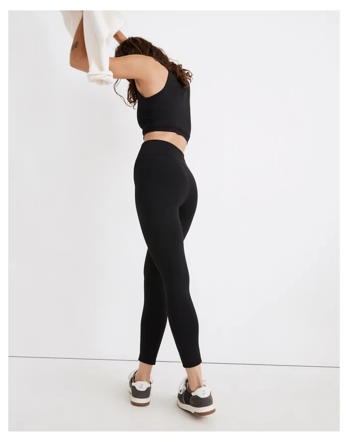 Women MWL Form High Rise 25034 Leggings True Black Madewell Activewear Women MWL Form High Rise 25034 Leggings True Black Madewell Activewear