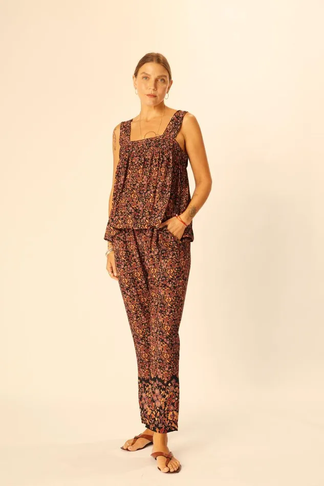 Women Natalie Martin Bottoms Bianca Pant Petite Fleur Noire