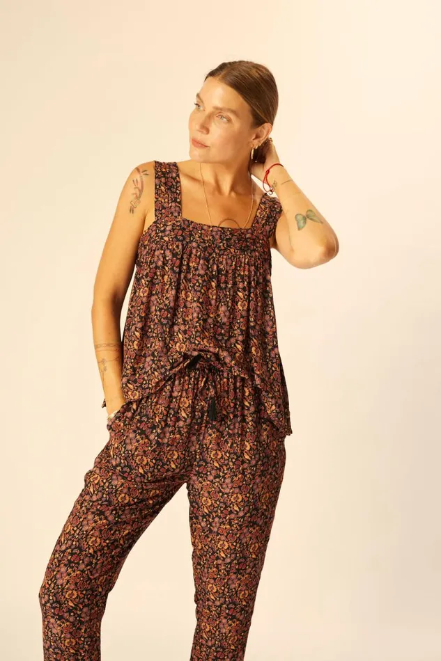 Women Natalie Martin Bottoms Bianca Pant Petite Fleur Noire