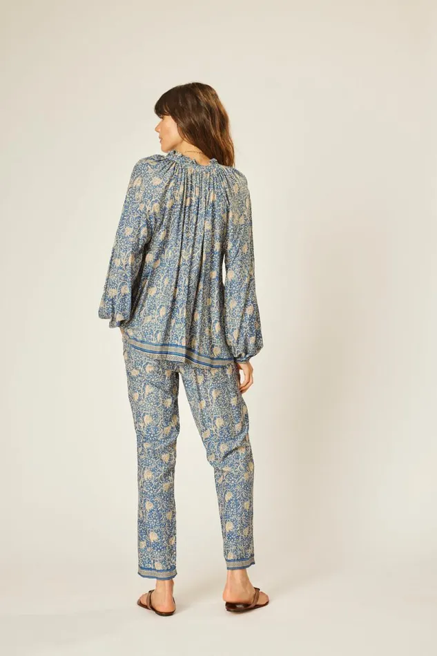 Women Natalie Martin Bottoms Bianca Pant Water Lily Blue