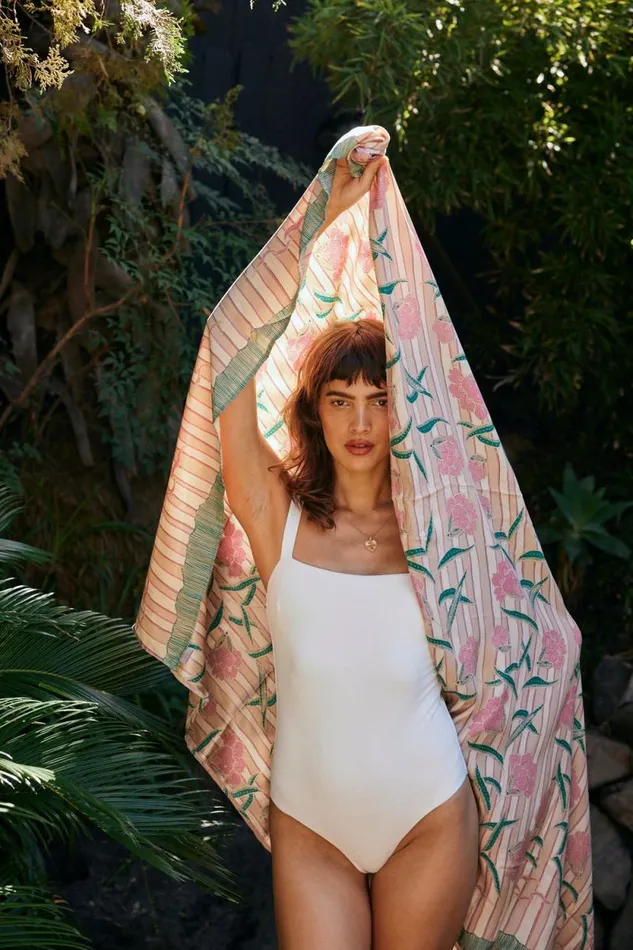 Women Natalie Martin Bottoms Sarong Chamomile Rose