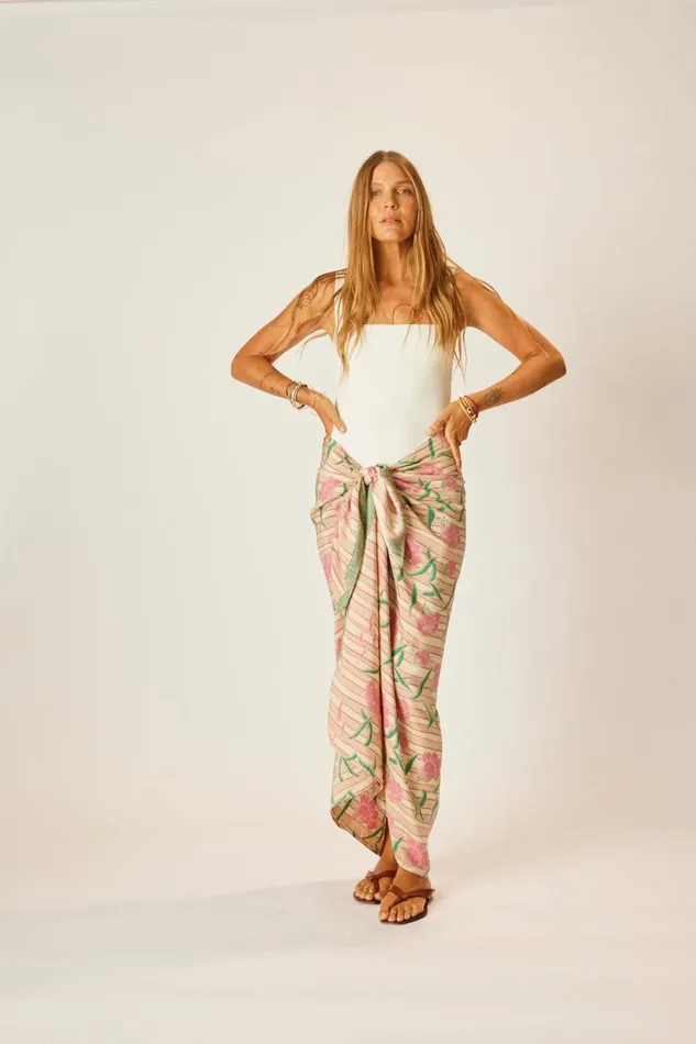 Women Natalie Martin Bottoms Sarong Chamomile Rose