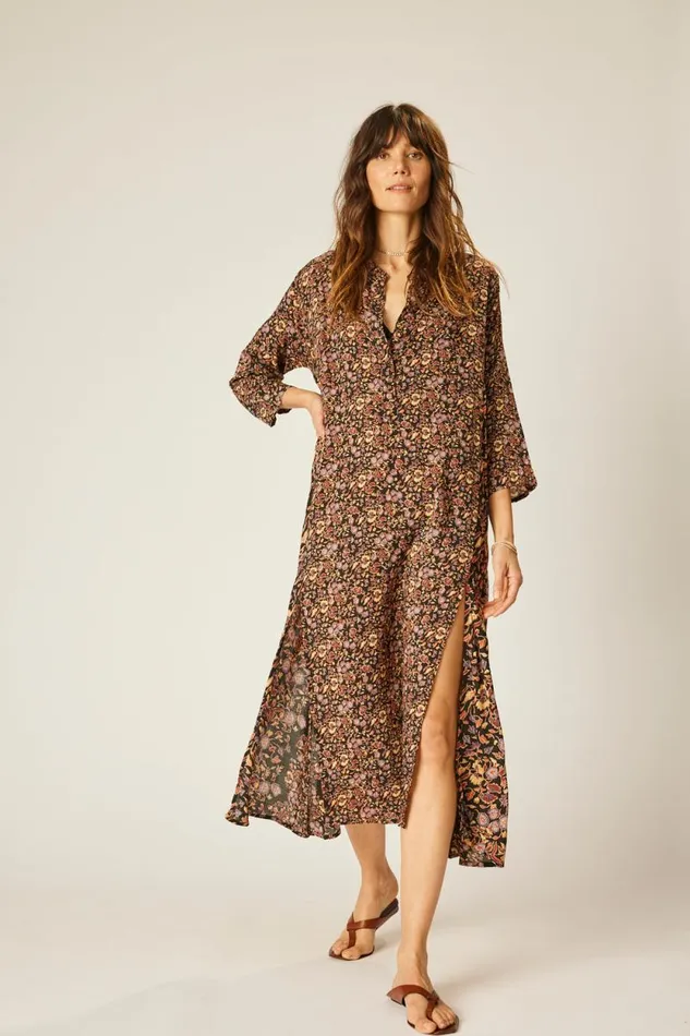 Women Natalie Martin Coverups Isobel Dress Petite Fleur Noire