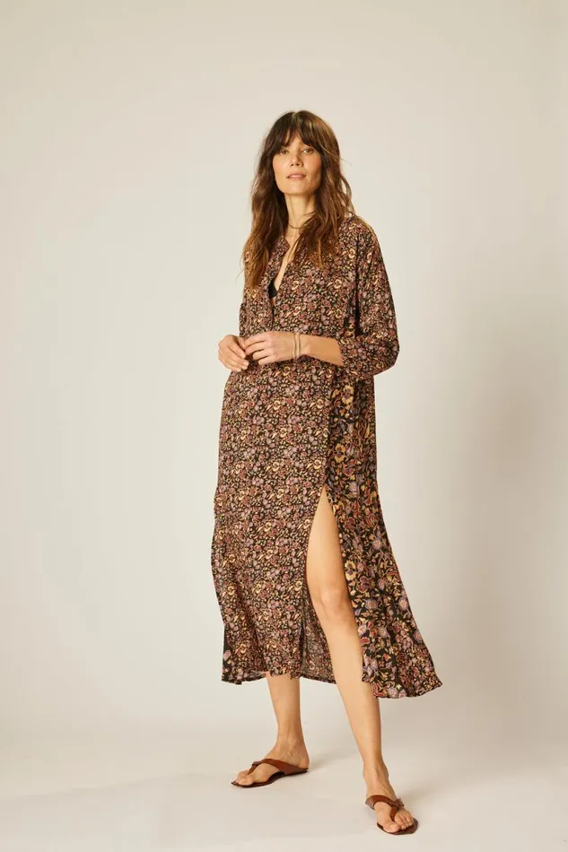Women Natalie Martin Coverups Isobel Dress Petite Fleur Noire