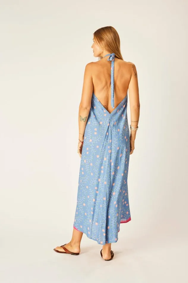 Women Natalie Martin Coverups Lola Dress Pinwheel Denim