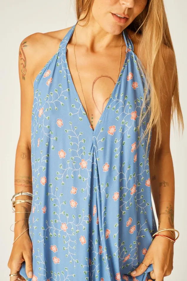 Women Natalie Martin Coverups Lola Dress Pinwheel Denim