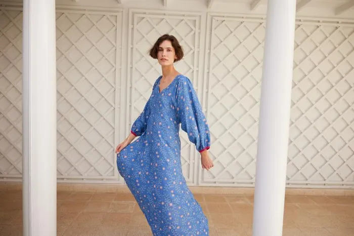 Women Natalie Martin Dresses Alice Dress Pinwheel Denim