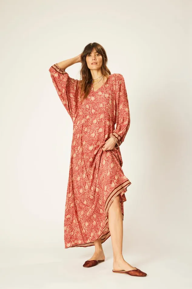 Women Natalie Martin Dresses Alice Dress Water Lily Terracotta