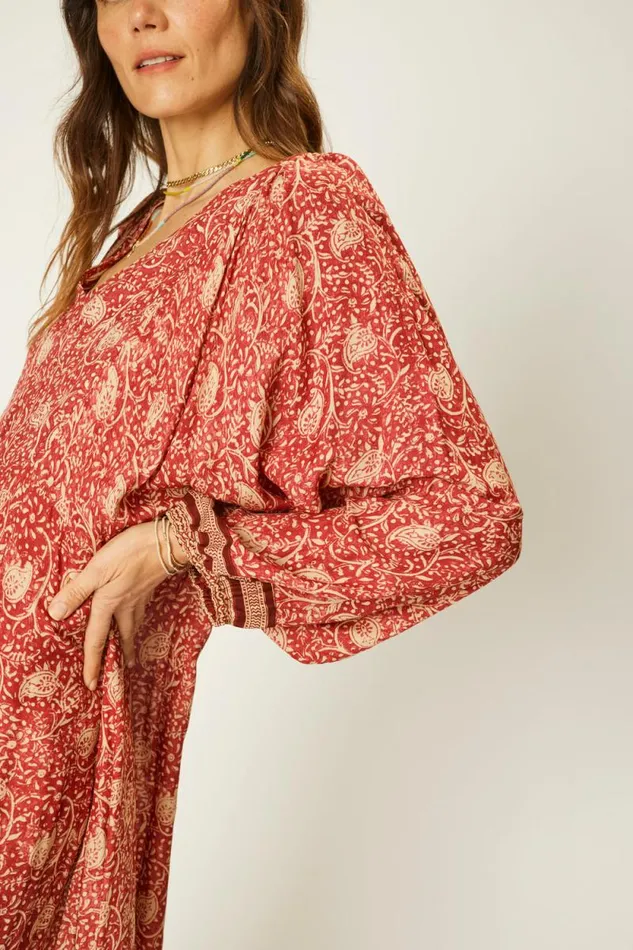 Women Natalie Martin Dresses Alice Dress Water Lily Terracotta