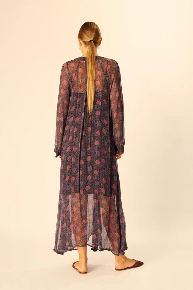 Women Natalie Martin Dresses Fiore Maxi Snowflake Aubergine
