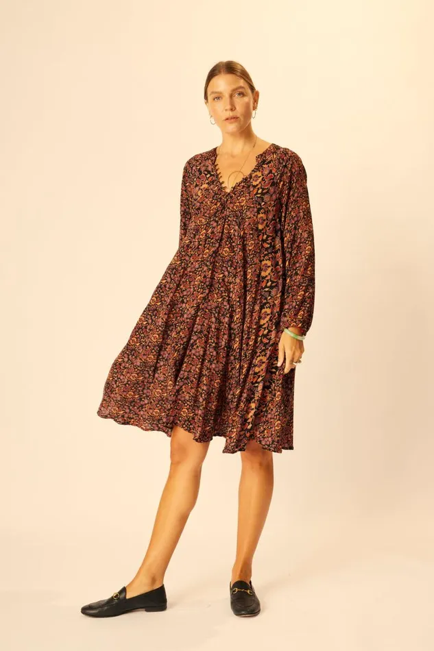 Women Natalie Martin Dresses Fiore Short Dress Petite Fleur Noire