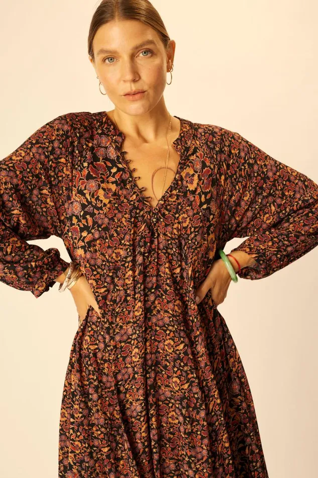 Women Natalie Martin Dresses Fiore Short Dress Petite Fleur Noire
